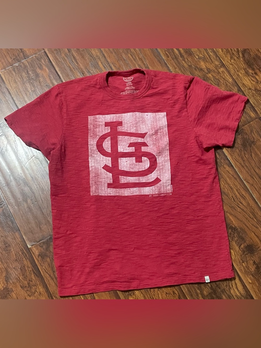 47 Men's Cardinal Red St. Louis Cardinals Logo T-Shirt
